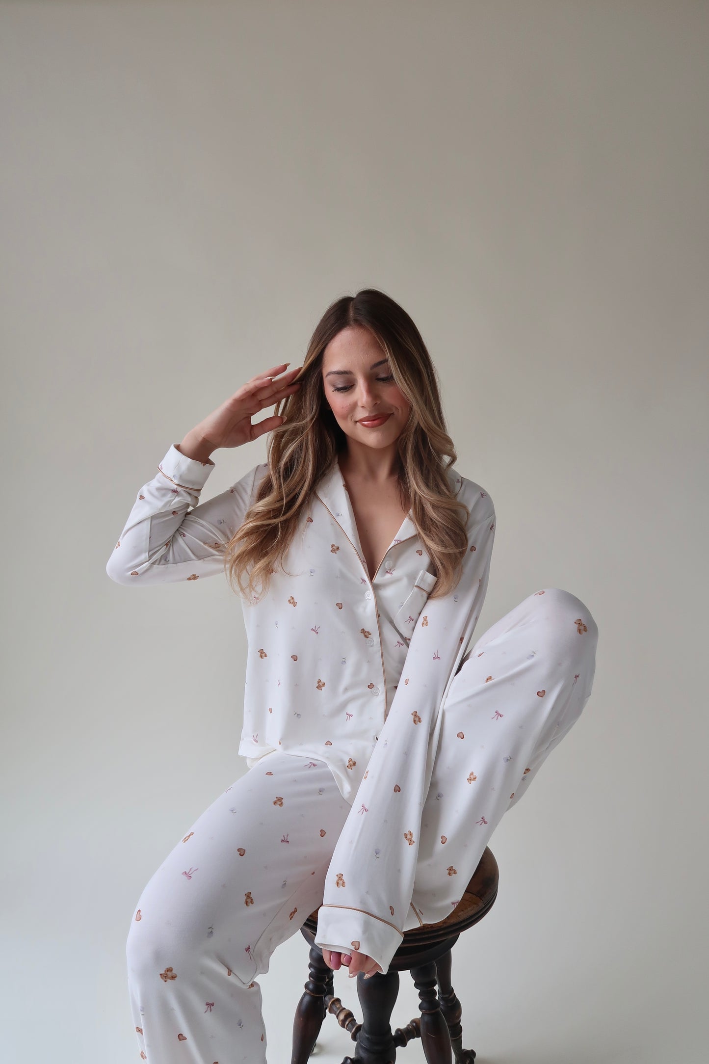 The Vintage Teddy Long Sleeve Set