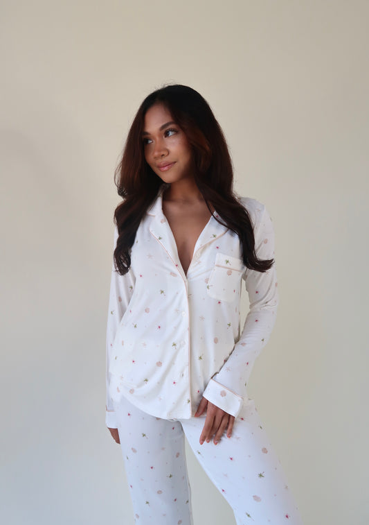 The Soft Palm Collection | Luxury Modal Long Pajama Set