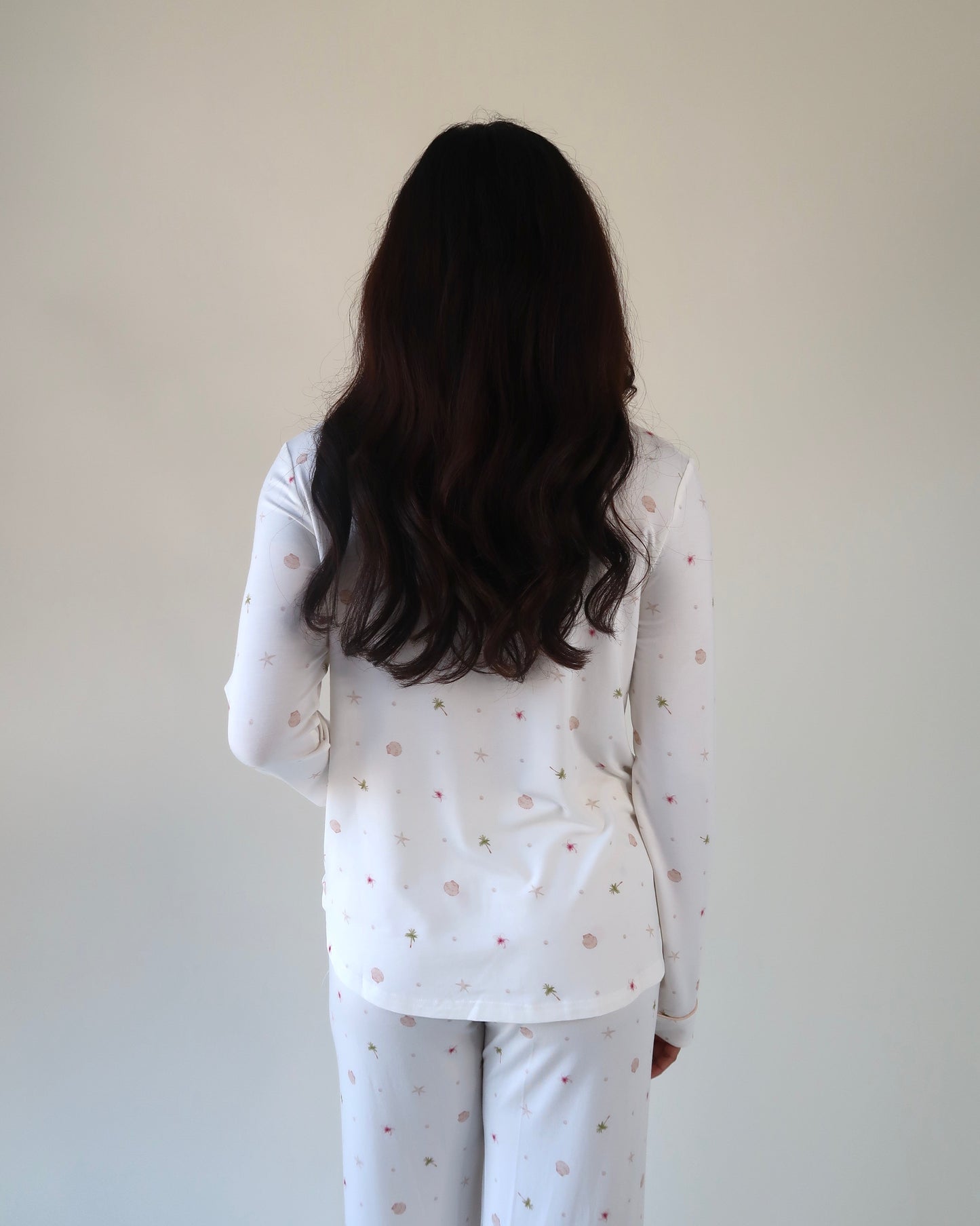 The Soft Palm Collection | Modal Long Pajama Set