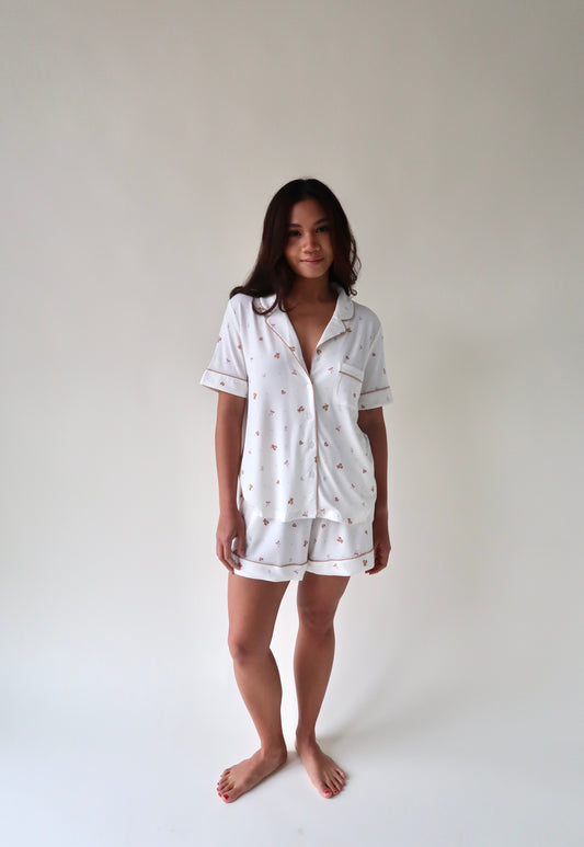 The Vintage Teddy Short Sleeve Set