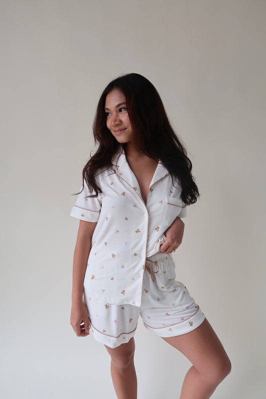 The Vintage Teddy Short Sleeve Set